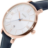 Fossil Jacqueline White Dial Blue Leather Strap Watch for Women - ES3843 Authentic Buy Shop Now
