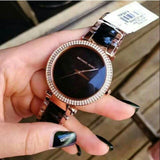 Michael Kors Parker Mother of Pearl Black Dial Two Tone Steel Strap Watch for Women - MK6414 Authentic Buy Shop Now