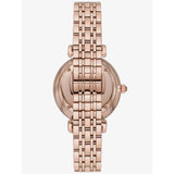 Emporio Armani Gianni T-Bar Quartz Crystals Black Dial Gold Steel Strap Watch For Women - AR11423 Authentic Buy Shop Now