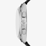 Emporio Armani Claudio Chronograph Black Dial Black Leather Strap Watch For Men - AR11542 Authentic Buy Shop Now