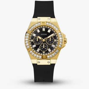 Guess Venus Diamonds Black Dial Black Rubber Strap Watch for Women - GW0118L1 Authentic Buy Shop Now