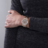 Guess Moonlight Multi Function Diamonds White Dial Rose Gold Steel Strap Watch for Women - GW0320L3 Authentic Buy Shop Now