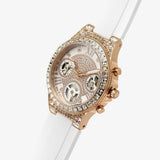 Guess Moonlight Diamonds White Dial White Rubber Strap Watch for Women - GW0257L2 Authentic Buy Shop Now