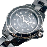 Chanel J12 Diamonds Black Dial Black Steel Strap Watch for Women - J12 H2569 Authentic Buy Shop Now