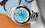 Breitling Superocean Automatic 44mm Turquoise Dial Silver Steel Strap Watch for Men - A17376211L2A1 Authentic Buy Shop Now