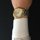 Burberry The City White Dial Two Tone Steel Strap Watch for Men - BU9751 Authentic Buy Shop Now