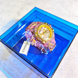 Versace Icon Active Chronograph Quartz Gold Dial Red Leather Strap Watch For Men - VEZ701222 Authentic Buy Shop Now
