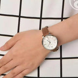 Fossil Jacqueline White Dial Brown Leather Strap Watch for Women - ES3708 Authentic Buy Shop Now