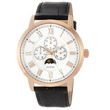 Guess Delancy Quartz Silver Dial Black Leather Strap Watch For Men - W0870G2 Authentic Buy Shop Now