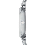Emporio Armani Gianni T-Bar Mother of Pearl Dial Silver Stainless Steel Watch For Women - AR1908 Authentic Buy Shop Now