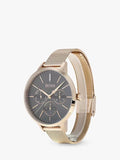 Hugo Boss Symphony Grey Dial Gold Mesh Bracelet Watch for Women - 1502424 Authentic Buy Shop Now