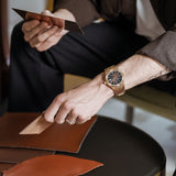 Maurice Lacroix Aikon Automatic Brown Dial Brown Leather Strap Watch For Men - AI6008-BRZ01-730-3 Authentic Buy Shop Now