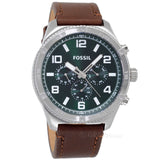 Fossil Brox Multifunction Green Dial Brown Leather Strap Watch for Men - BQ2801 Authentic Buy Shop Now