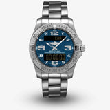 Breitling Aerospace Evo Blue Dial Silver Steel Strap Watch for Men - E79363101C1E1 Authentic Buy Shop Now