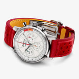 Breitling Top Time B01 Ford Thunderbird White Dial Red Leather Strap Watch for Men - AB01766A1A1X1 Authentic Buy Shop Now