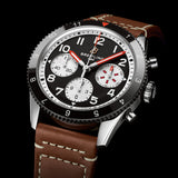 Breitling Avi Chronograph 42 Mosquito Black Dial Brown Leather Strap Watch for Men - Y233801A1B1X1 Authentic Buy Shop Now