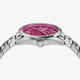 Tag Heuer Carrera Date Automatic 18K Pink Dial Silver Steel Strap Watch for Women - WBN2313.BA0001 Authentic Buy Shop Now