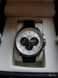 Hugo Boss Driver Chronograph Quartz Silver Dial Black Leather Strap Watch For Men - 1512880 Authentic Buy Shop Now