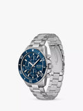 Hugo Boss Admiral Blue Dial Silver Steel Strap Watch for Men - 1513907 Authentic Buy Shop Now