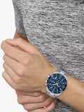 Hugo Boss Admiral Blue Dial Silver Steel Strap Watch for Men - 1513907 Authentic Buy Shop Now