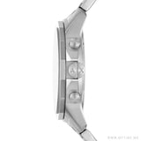 Armani Exchange Banks Chronograph Black Dial Silver Steel Strap Watch For Men - AX1720 Authentic Buy Shop Now