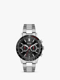 Hugo Boss Rafale Chronograph Black Dial Silver Steel Strap Watch for Men - 1513509 Authentic Buy Shop Now