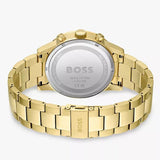 Hugo Boss Allure Chronograph Green Dial Gold Steel Strap Watch for Men - 1513923 Authentic Buy Shop Now