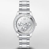 Fossil Stella Sport Multifunction Silver Dial Silver Steel Strap Watch for Women - ES5108 Authentic Buy Shop Now