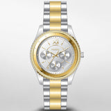 Fossil Stella Sport Multifunction Silver Dial Two Tone Steel Strap Watch for Women - ES5107 Authentic Buy Shop Now