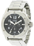 Fossil Modern Machine Black Dial Silver Steel Strap Watch for Men - FS4926 Authentic Buy Shop Now