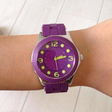 Marc Jacobs Pelly Purple Dial Purple Silicone Strap Watch for Women - MBM2515 Authentic Buy Shop Now