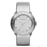 Marc Jacobs Amy Silver Dial Silver Leather Strap Watch for Women - MBM8626 Authentic Buy Shop Now
