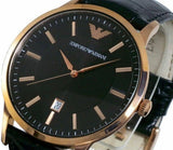 Emporio Armani Classic Black Dial Black Leather Strap Watch For Women - AR9022 Authentic Buy Shop Now