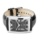 Emporio Armani Classic Analog Black Dial Black Leather Strap Strap Watch For Men - AR1604 Authentic Buy Shop Now