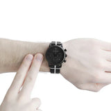 Emporio Armani Classic Black Dial Black Leather Strap Watch For Men - AR1860 Authentic Buy Shop Now
