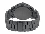 Michael Kors Runway Chronograph Purple Dial Black Steel Strap Watch For Women - MK5954 Authentic Buy Shop Now
