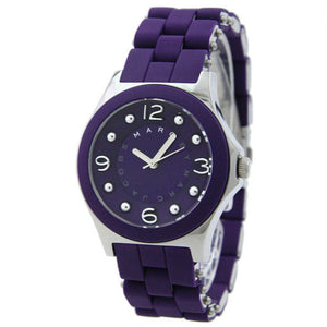Marc Jacobs Pelly Purple Dial Purple Silicone Strap Watch for Women - MBM2538 Authentic Buy Shop Now