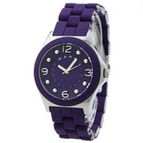 Marc Jacobs Pelly Purple Dial Purple Silicone Strap Watch for Women - MBM2538 Authentic Buy Shop Now