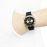 Marc Jacobs Rock Chronograph Black Dial Black Silicone Strap Watch for Women - MBM2598 Authentic Buy Shop Now