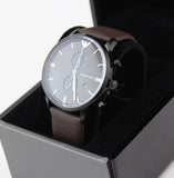 Emporio Armani Retro Chronograph Brown Dial Brown Leather Strap Watch for Men - AR1932 Authentic Buy Shop Now