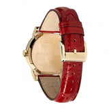 Burberry The City Gold Dial Red Leather Strap Watch for Women - BU9140 Authentic Buy Shop Now