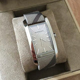 Burberry Nova Check Silver Dial Two Tone Leather Strap Watch For Women - BU9404 Authentic Buy Shop Now