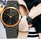 Michael Kors Runway Quartz Grey Dial Grey Steel Strap Watch For Women - MK8576 Authentic Buy Shop Now