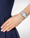 Michael Kors Mini Slim Runway Silver Dial Silver Steel Strap Watch for Women - MK3548 Authentic Buy Shop Now