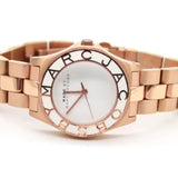 Marc Jacobs Blade White Dial Rose Gold Steel Strap Watch for Women - MBM3076 Authentic Buy Shop Now