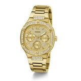 Guess Duchess Quartz Gold Dial Gold Steel Strap Watch For Women - GW0558L2 Authentic Buy Shop Now
