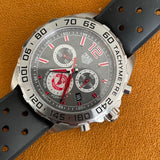 Tag Heuer Formula 1 Manchester United Special Edition Grey Dial Black Silicone Strap Watch for Men - CAZ101M.FT8024 Authentic Buy Shop Now