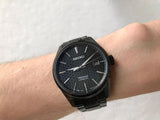 Seiko Presage Sharp Edged Series Black Dial Black Steel Strap Watch For Men - SPB229J1 Authentic Buy Shop Now