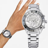Swarovski Dextera Chronograph Silver Dial Silver Steel Strap Watch for Women - 5641297 Authentic Buy Shop Now