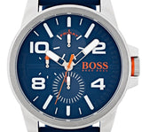 Hugo Boss Detroit Quartz Blue Dial Blue Silicone Strap Watch For Men - 1550008 Authentic Buy Shop Now